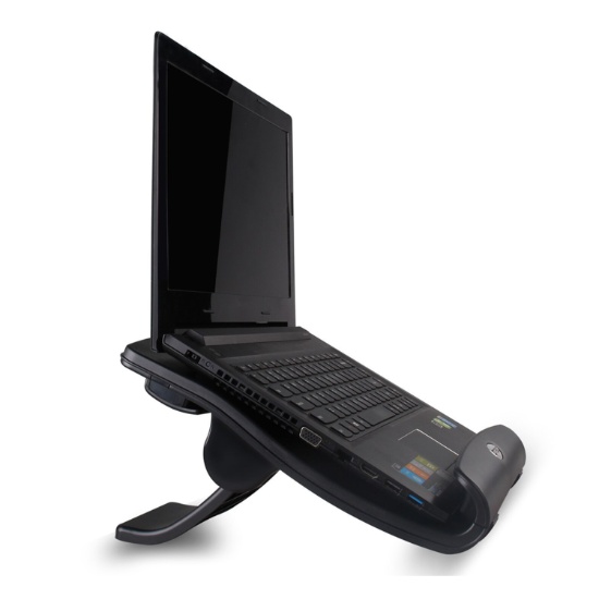 Ergonomics Laptop Stand with 6 Gears Adjustable Positions and 4 USB Ports Computers