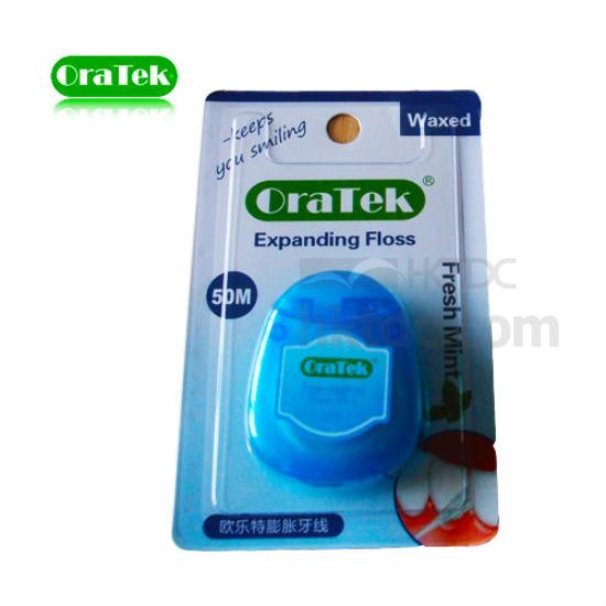 Expanding Dental Floss Waxed with Fresh Mint 50M Oral Hygiene Personal Care