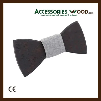 Fashion Handmade Natural Wooden Bow Tie for Men and Women with Gift Boxes, Blue (100pcs/ctn)