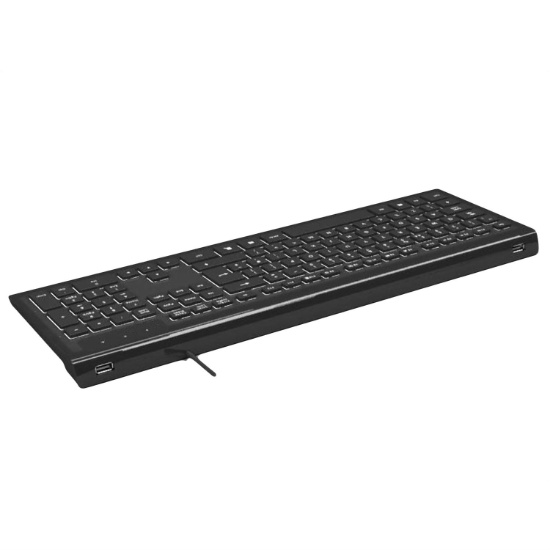 Fashion Ultrathin Backlit Keyboard - Wired USB with 2 Extra Hub ...