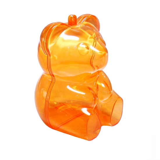 Food Grade GPPS Plastic Bear Container Gifts / Souvenirs Gifts