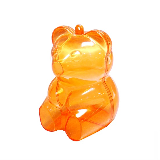 Food Grade GPPS Plastic Bear Container Gift Packaging Stationery
