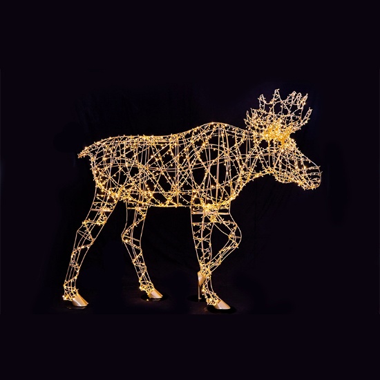 Giant 3D Moose Light Motif | Lights | Home Products, Lights & Constructions