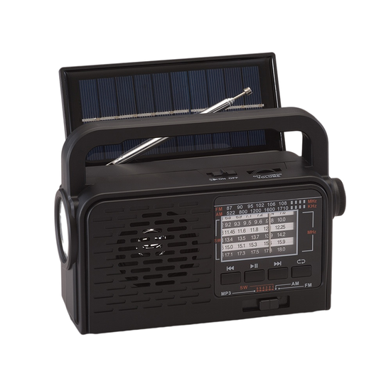 HS2609 Portable Wireless Radio with Solar Panel Emergency Light