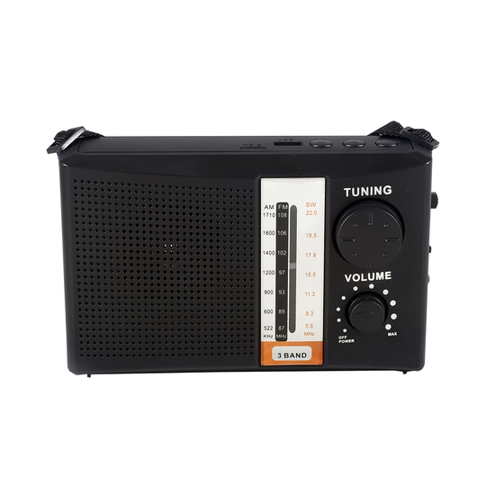 HS2848 Strap pointer FM radio solar panel FM/AM/SW3 multiband radio
