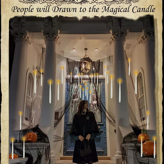 Harry Potter Floating candles with Magic Wand Festive & Decorative