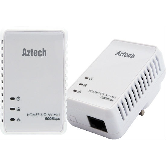 Adattatore PowerLine Gigabit 500Mbps - Home Plug - Schede di rete Ethernet  - Networking