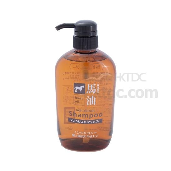 Horse Oil Natural Nonsilicon Shampoo 600ml Made in Japan Health