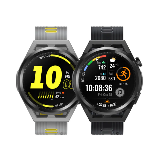 Huawei Watch GT Runner (RUN-B19) (Black Durable Polymer Fiber, Black ...