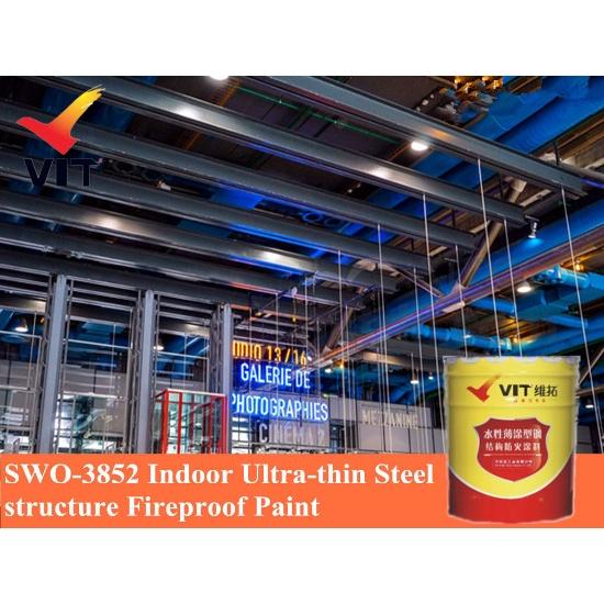 Indoor Ultrathin steel structure Fireproof Paint Building Materials