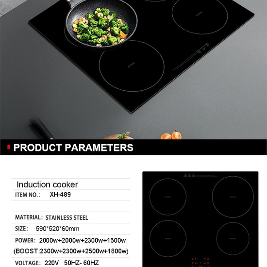 Induction Cooktop, Electric Cooktop 4 Burners, Dropin Induction Cooker