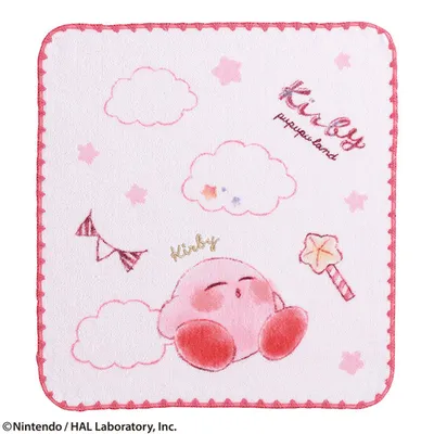 Kirby’s Dream Land Cotton Candy Cloud and Kirby Wash Towel