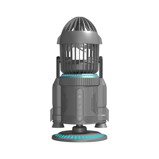 LAMJIE RK-1 Rocket Shape Desktop Fan, Creative Cool Design Quiet USB ...