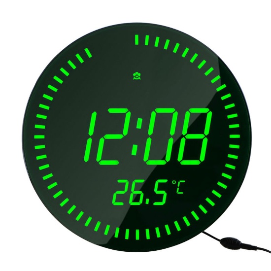 LED Wall Clock with Temperature Gifts, Toys & Sports Supplies