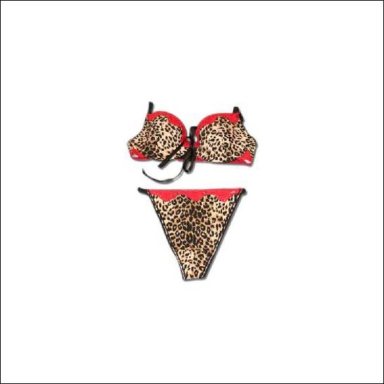 leopard print underwear set