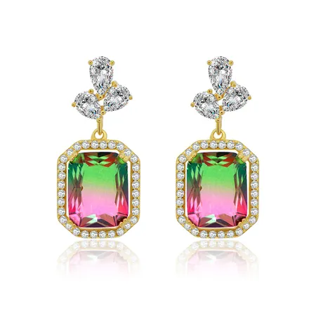 Magic Rainbow Swarovski Crystal Pierced Earrings