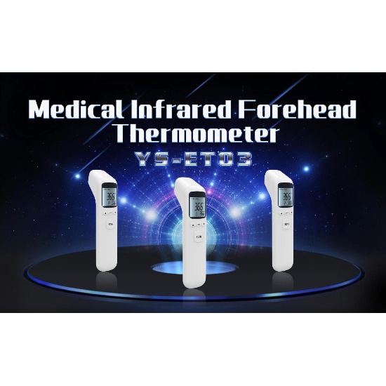 Medical Infrared Thermometer with Auto Color Change to Alert Fever