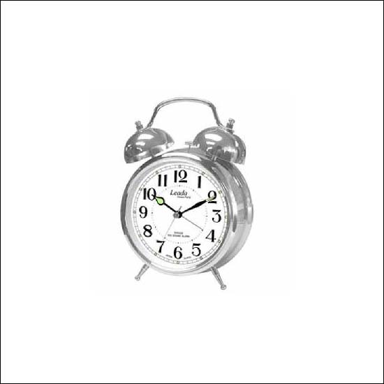 Metal Twin Bell Alarm Clock with Light and Snooze Gifts, Toys & Sports Supplies