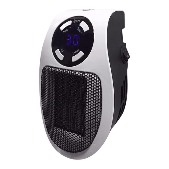 Mini Ceramic Fan Heater with Remote Control, 500 Watt Small Heater for ...