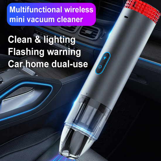 Multifunctional Wireless Mini Powerful Car Vacuum Cleaner with Torch ...