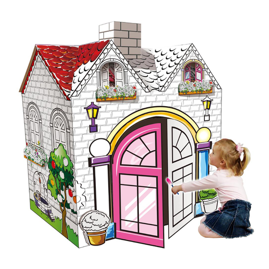 My Colouring Cardboard Princess House Arts & Crafts Gifts, Toys