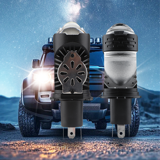 New H4 Led Projector Lens 120W 18000LM Car Retrofit Upgrade Plug and Play Led Projector Headlight Lens