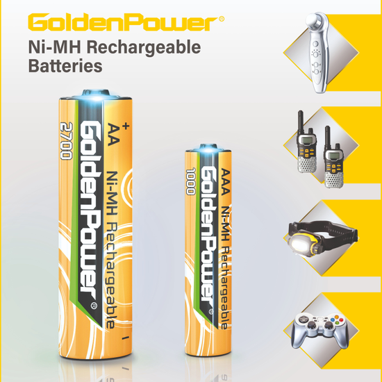 Ni-MH Rechargeable Batteries | 電池 | 消費電子產品