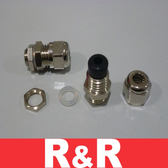 Nickel Plated Brass Cable Gland M8x1.25 Cables & Accessories