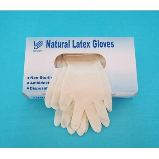 Nonsterile Latex Examination Gloves Medical Consumable Health Care