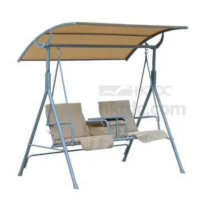 Outdoor Garden Furniture Modern 2 Person Covered Patio Swing Bench
