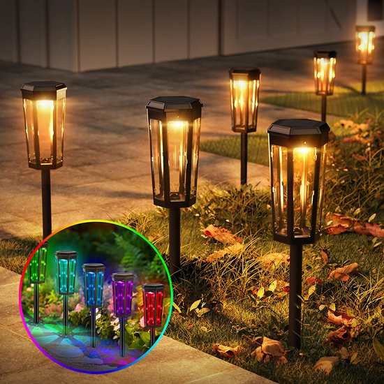 Outdoor Powered Decorative Bright Solar Pathway Driveway Lighting For Landscape Waterproof