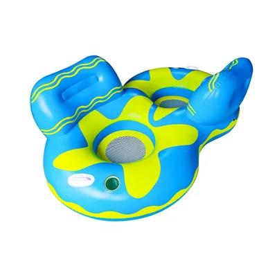 PVC Inflatable Swimming Ring 2-Person with Backres