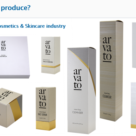 Packaging Boxes for Cosmetics & Skincare industry 