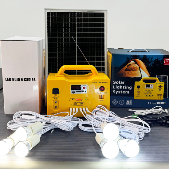 Portable indoor lighting rechargeable mini solar system 20W 30W 50W