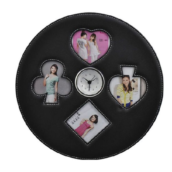 Round Photo Frame with Clock Gifts, Toys & Sports Supplies