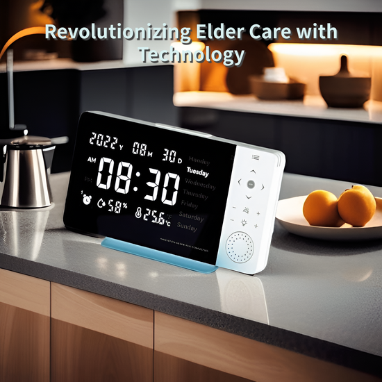 8" LED Clock Bluetooth Night light White noise Voice reminder Mobile