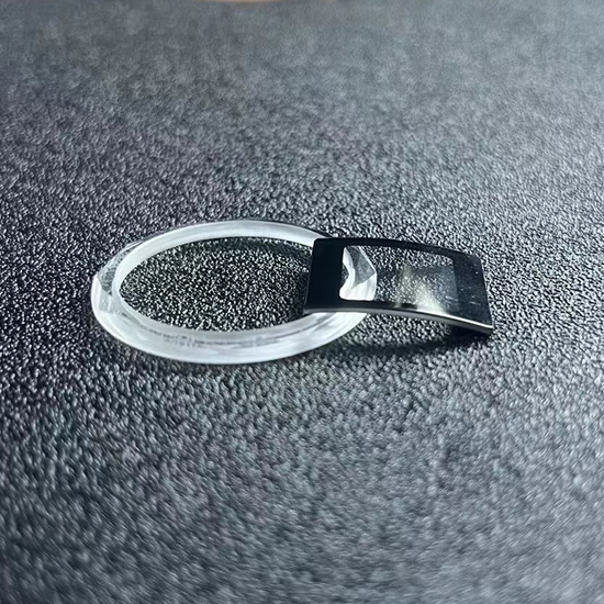 Sapphire Glass Double Cylinder Wrist Watch Glass with Black