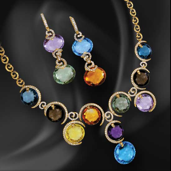 Semi precious stones on sale jewelry