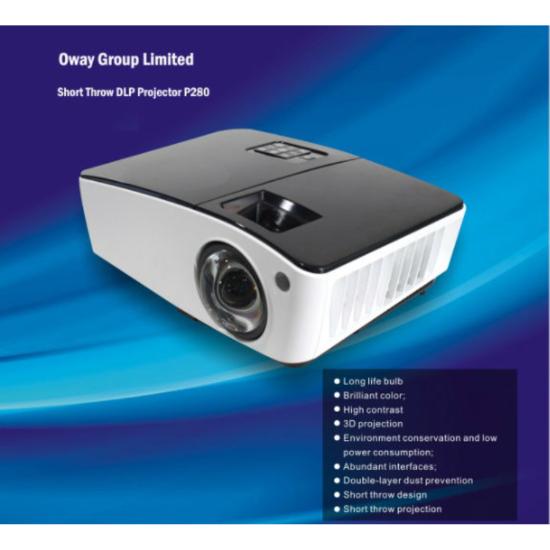 Short Throw Projector with Interactive Whiteboard System Camera