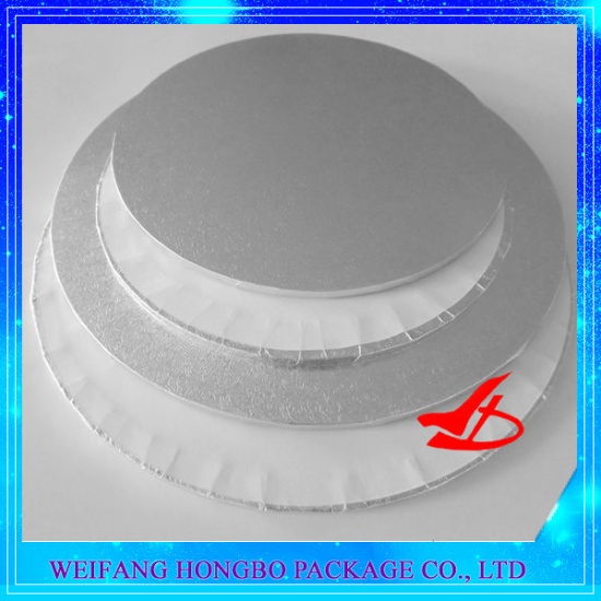 Silver Foil Edge Wrapped MDF Cake Board Stationery Printing & Packaging, Stationery & Office