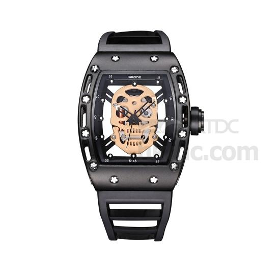 Skone cheap skull watch