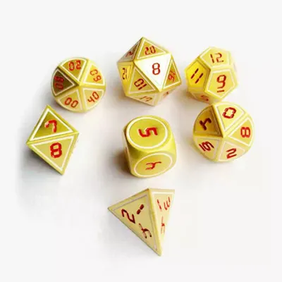 SmallOrders Wholesale Manufacturers Custom Casino Printed Logo Metal Dice Set For Game Dice