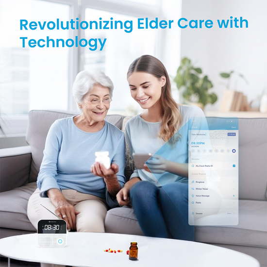 Smart Alarm Clock Radio WIFI enabled Talking Clock with AM/FM Radio