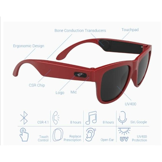 Smart Bone Conduction Bluetooth Sunglasses | Consumer Electronics ...