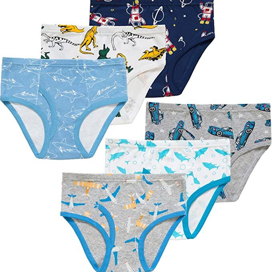Soft Organic Cotton Underwear Little Boys' Assorted Briefs Fashion