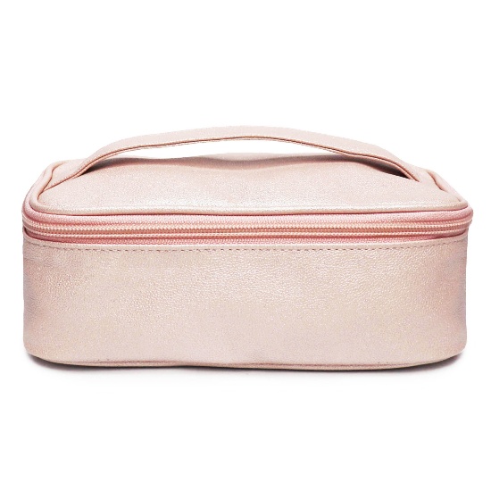 clear pink makeup bag