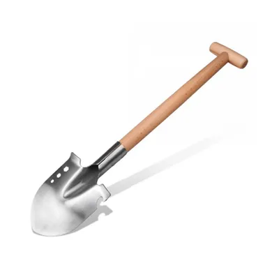 Stainless Steel Multi-functions Shovel w/ Wooden Handle