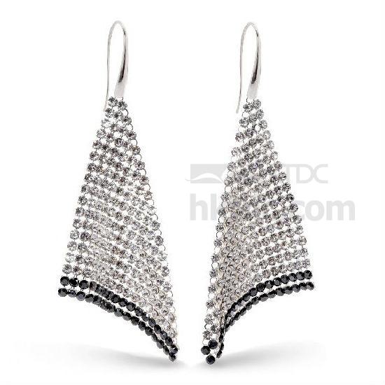 Swarovski Crystal Mesh Earrings Jewellery Watch