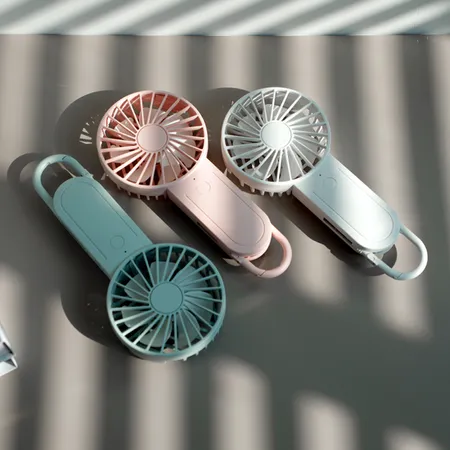 Telescopic hook rechargeable mini handheld cooling portable sports fan electric fan