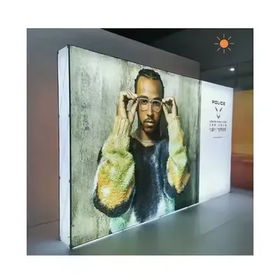 TianLang Fabric Graphic Aluminum Alloy Frame Portable Pop up SEG Light Box Backlit Backdrop Wall Display